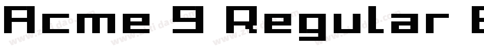 Acme 9 Regular Bold Xtnd手机版字体转换